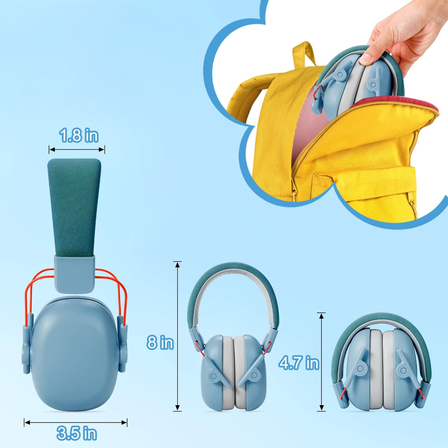 Casque anti bruit bébé 2-16 ans Roi Du Silence