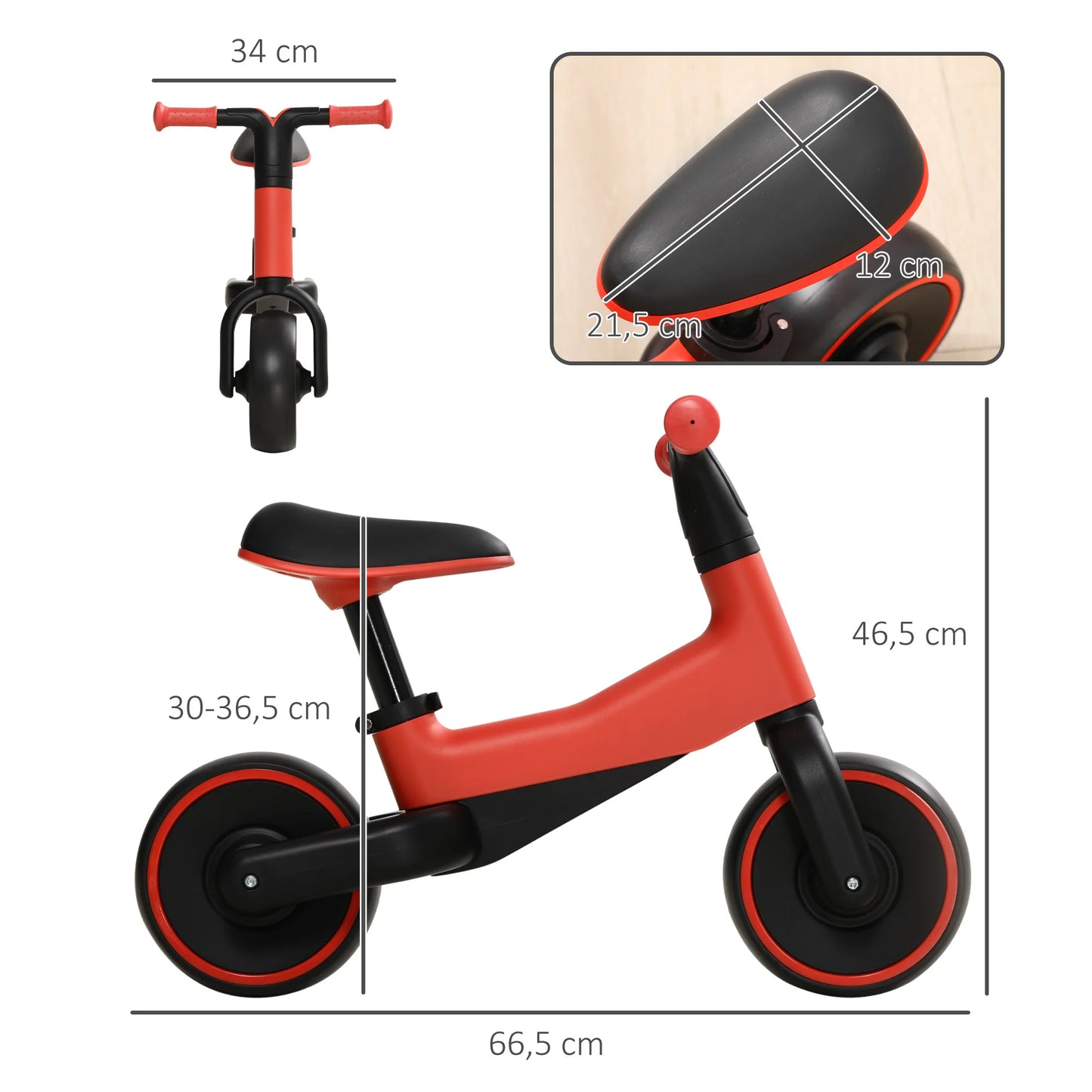 Pousse pousse pour bébé vélo mixte