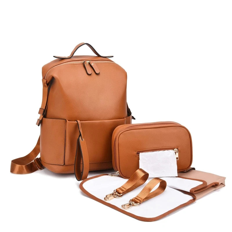 Sac à langer cuir Leather Chic