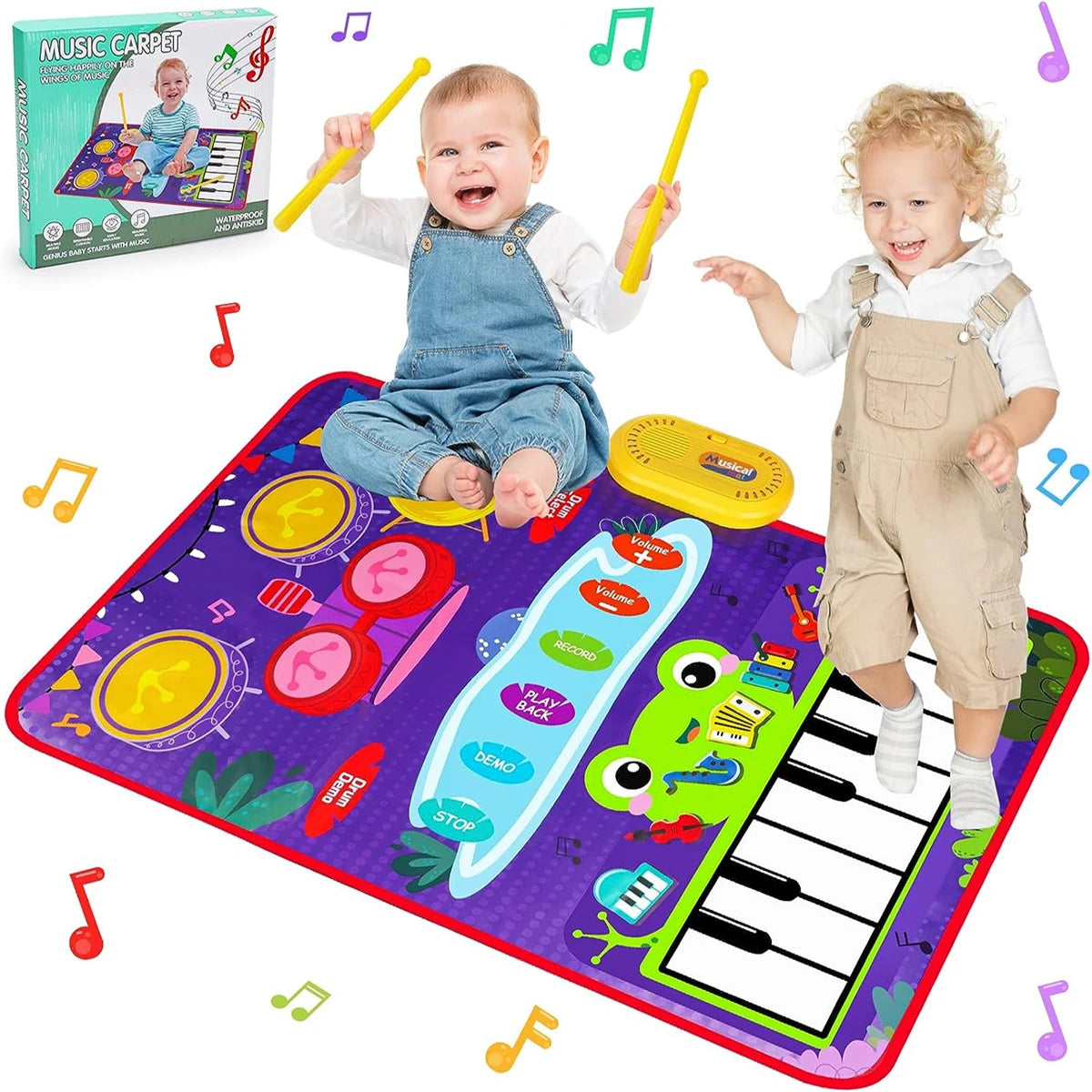 Tapis d'éveil musical 80x50cm