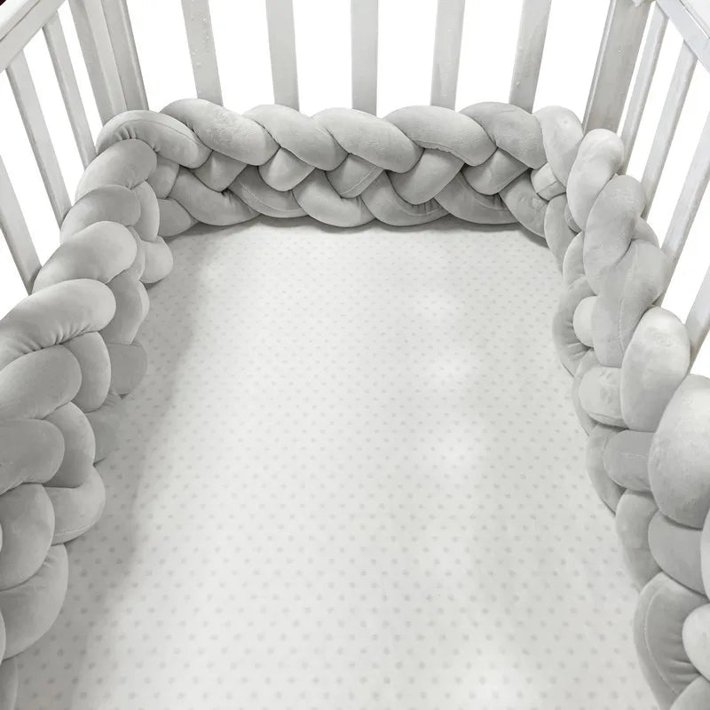 Tresse de lit bébé blanche
