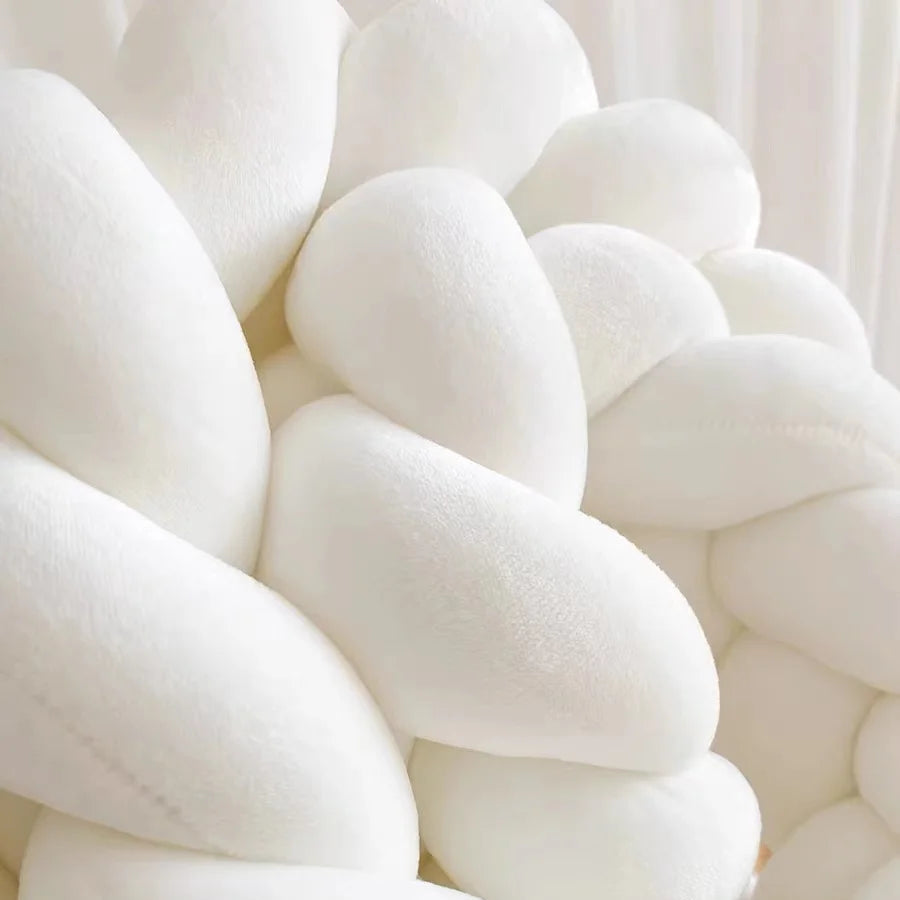 Tresse de lit bébé blanche