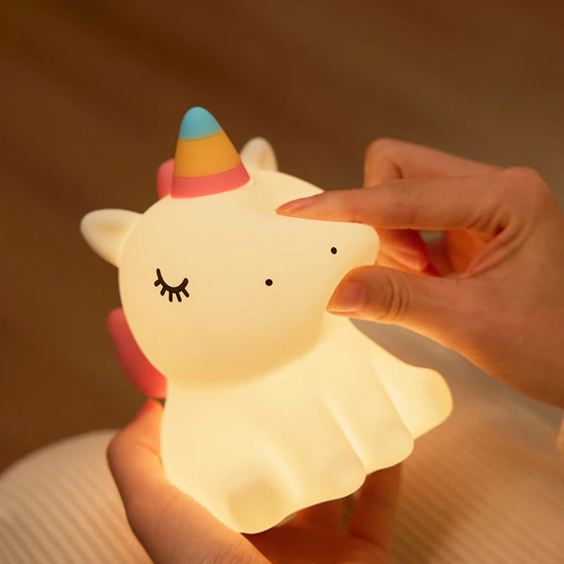 Veilleuse bébé licorne