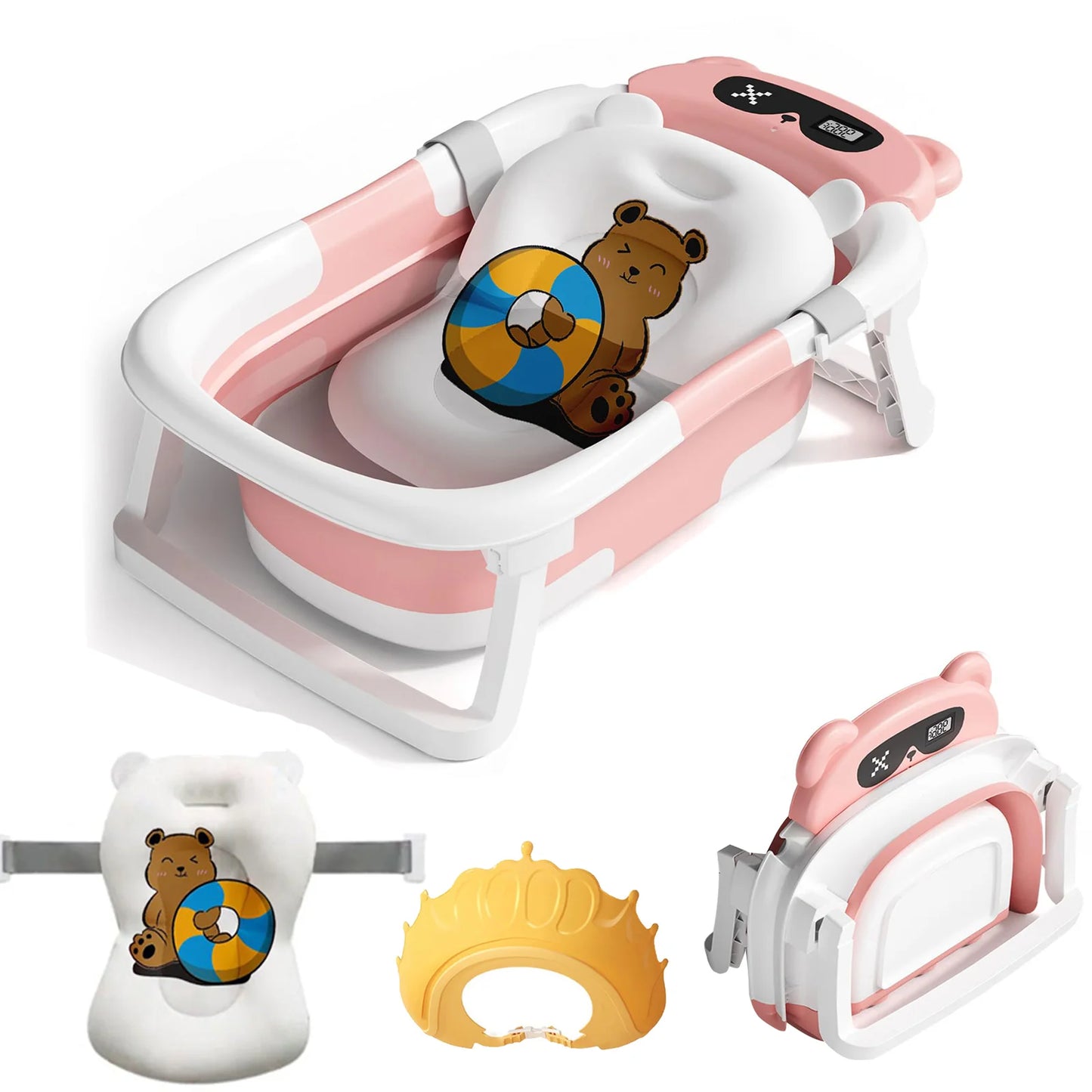 Baignoire bebe pour douche avec thermomètre