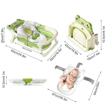 Baignoire bebe pour douche avec thermomètre