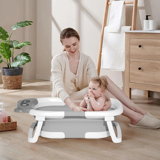 Baignoire bebe pour douche avec thermomètre