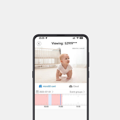 Caméra bébé qui s'accroche au lit BabyMonitor