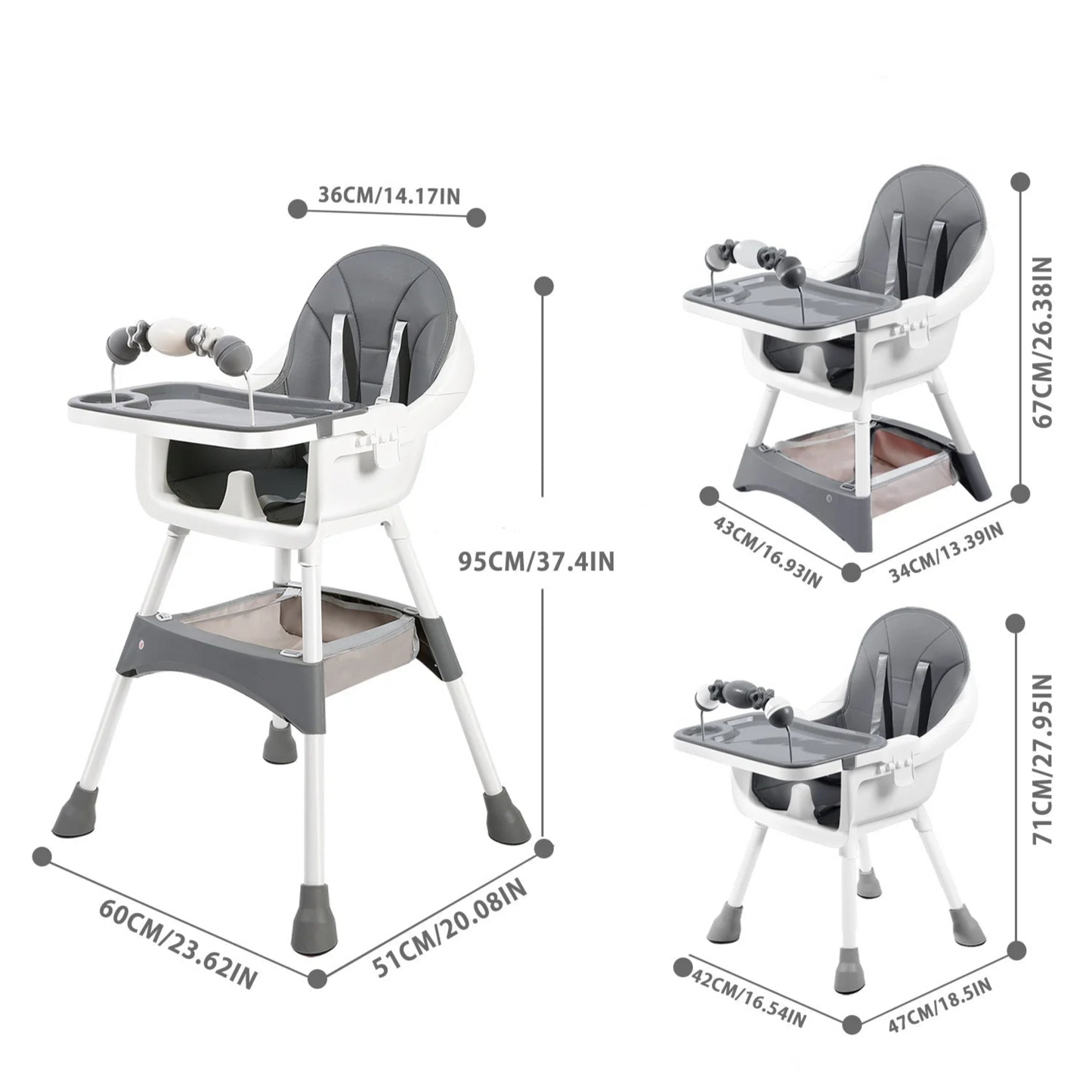 Chaise haute bébé 3 mois Confort+
