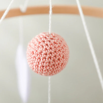 Mobile musical bébé fille petits moutons roses