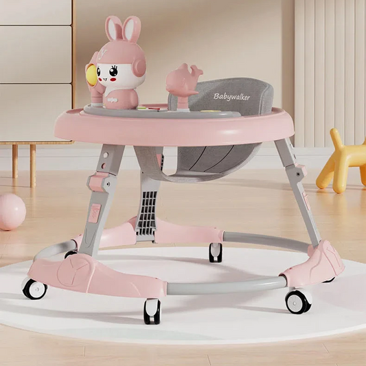 Pousse pousse pour bébé rose