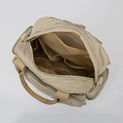 Sac à langer beige Velvet Mum