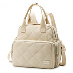 Sac à langer beige Velvet Mum