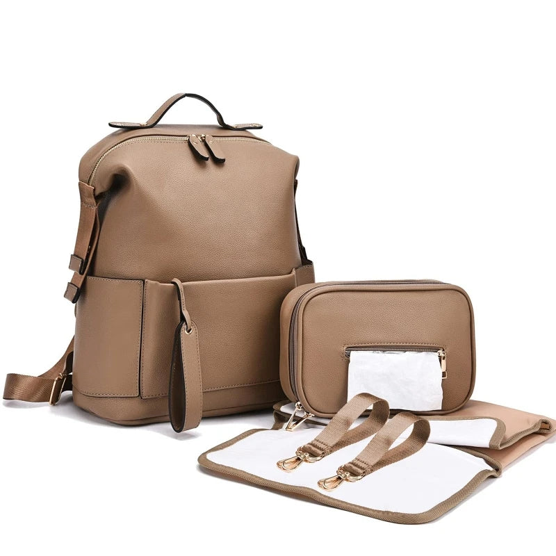 Sac à langer cuir Leather Chic