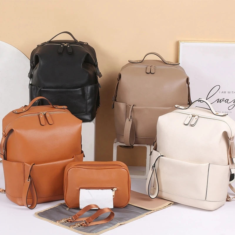 Sac à langer cuir Leather Chic