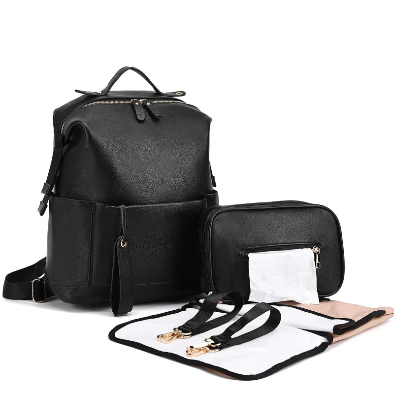 Sac à langer cuir Leather Chic