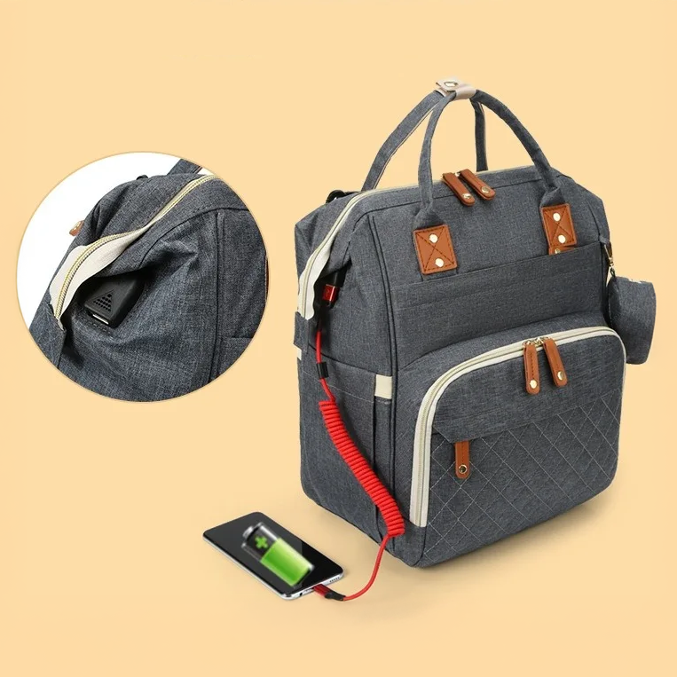 Sac à langer matelassé Multi-fonctions