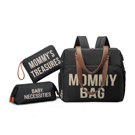 Sac à langer noir Mommy Bag