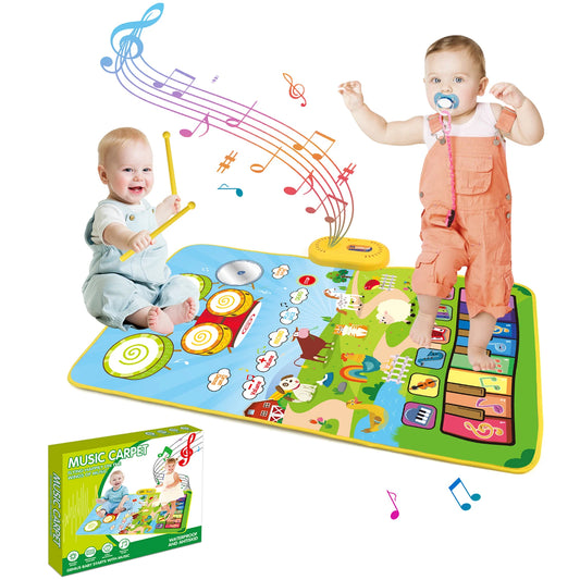 Tapis d'éveil musical 80x50cm
