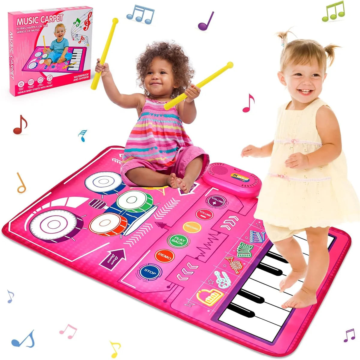 Tapis d'éveil musical 80x50cm