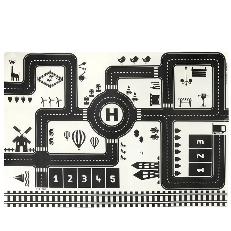 Tapis de jeu de voiture Space Cars