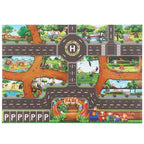 Tapis de jeu de voiture Zoo Park