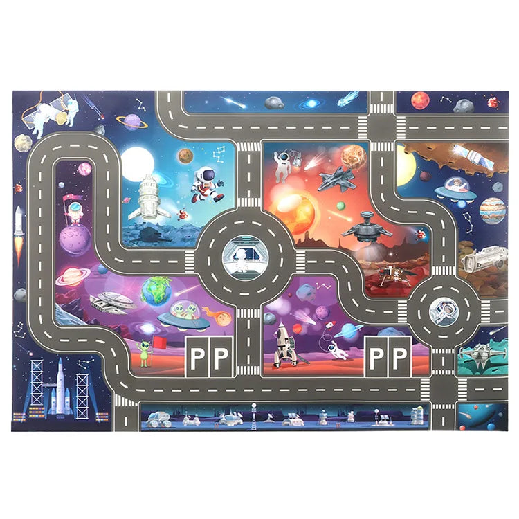 Tapis de jeu de voiture Zoo Park