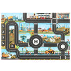 Tapis de jeu de voiture Zoo Park