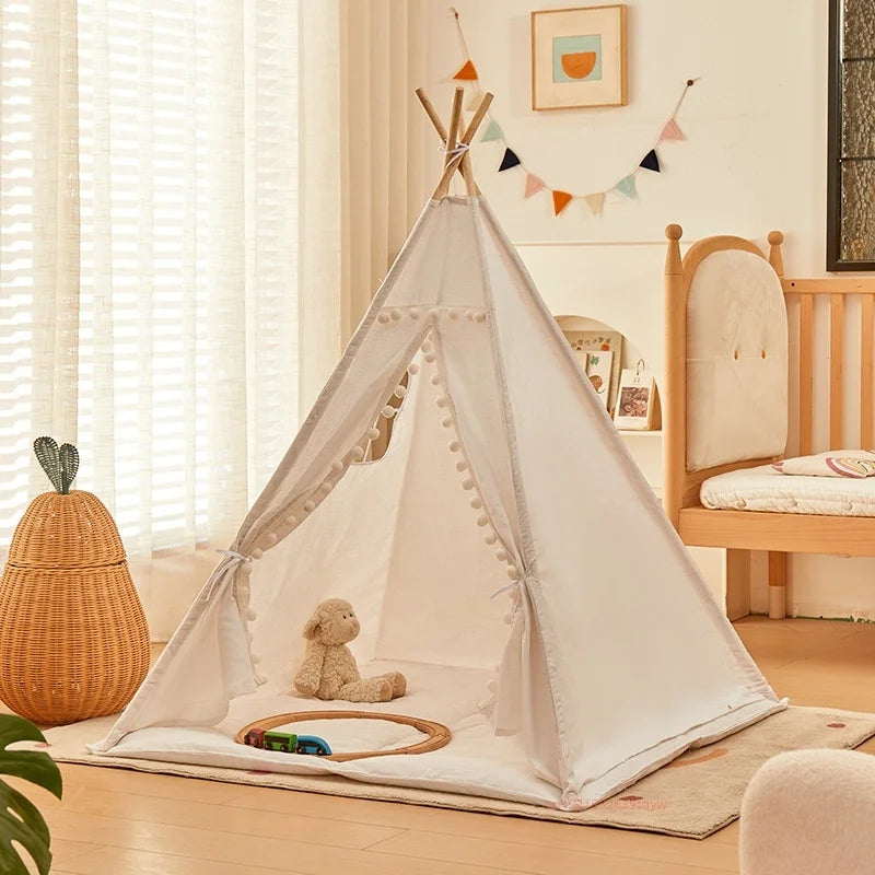 Tente tipi blanc chic