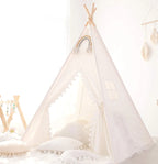 Tente tipi blanc chic