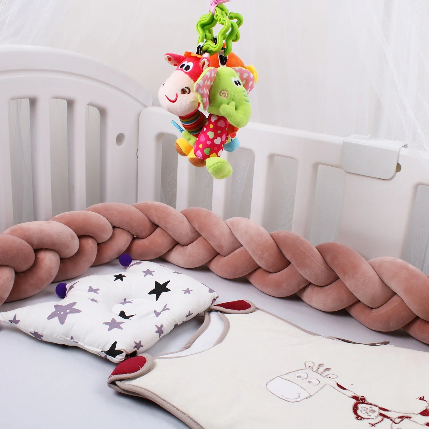 Tresse de lit bébé bi-colore CozySafe
