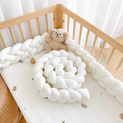 Tresse de lit bébé blanche