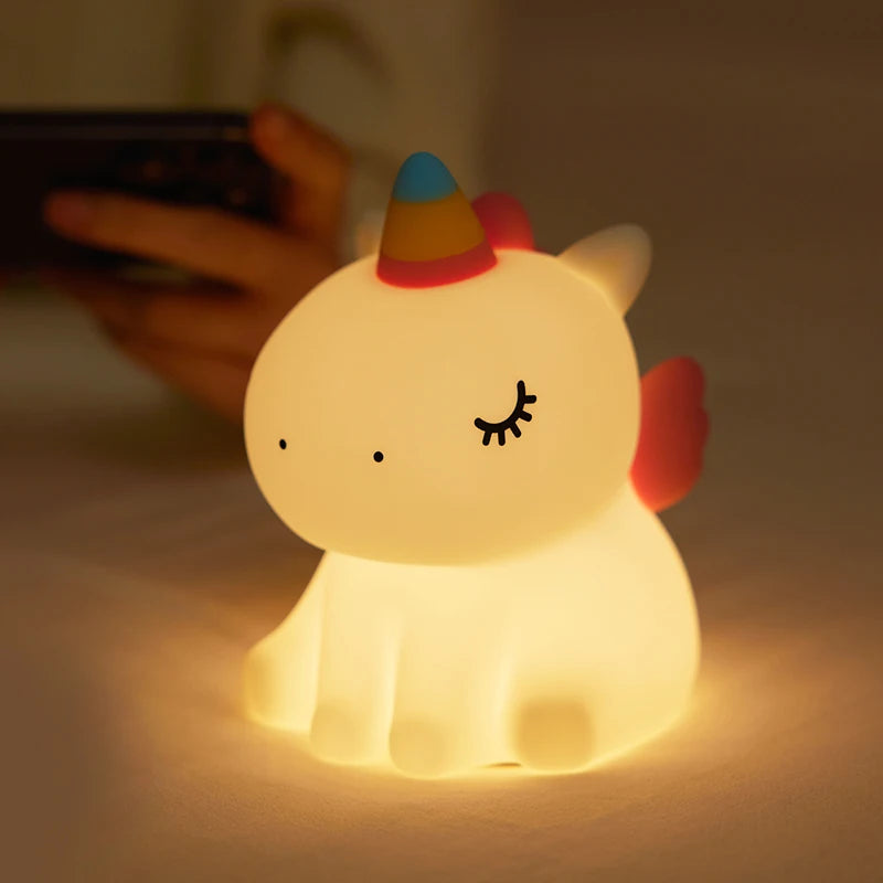 Veilleuse bébé licorne