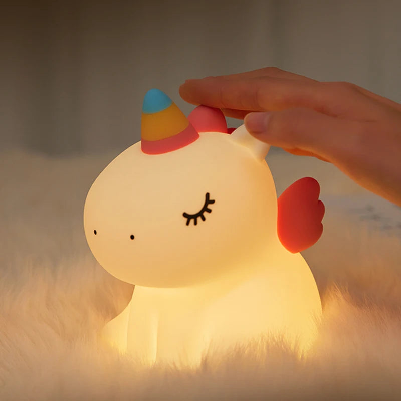 Veilleuse bébé licorne